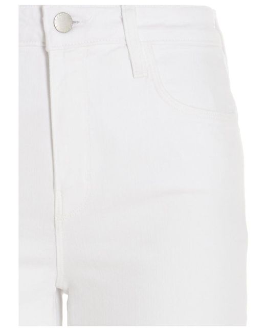 L'Agence White Flared Jeans
