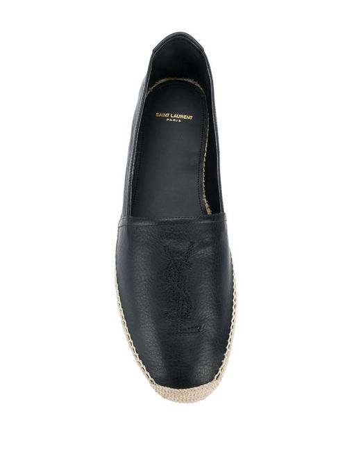 Saint Laurent Blue Leather Espadrilles for men