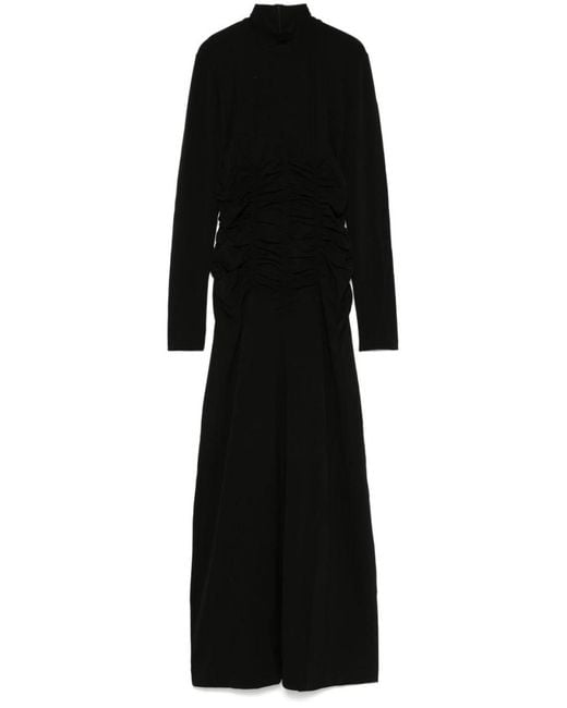 BITE STUDIOS Black Dress With Ruffles