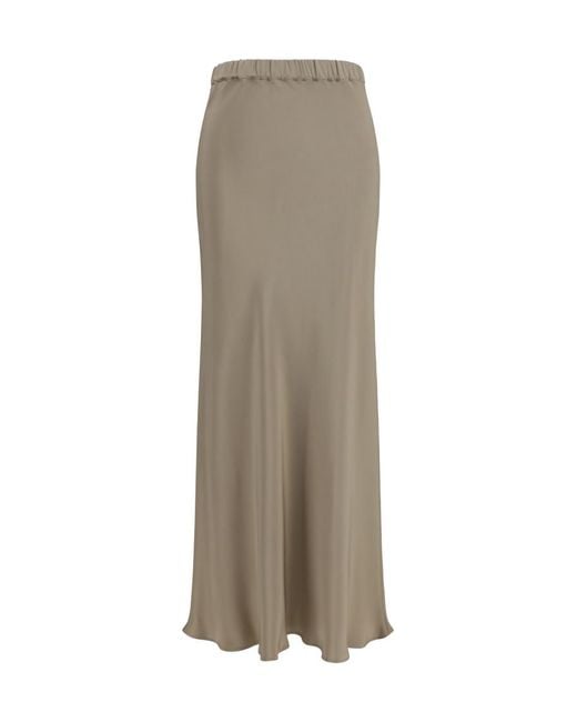 Max Mara Natural Solid Maxi Skirt