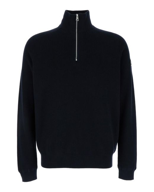 Moncler Dark High Neck Sweater in Blue for Men Lyst