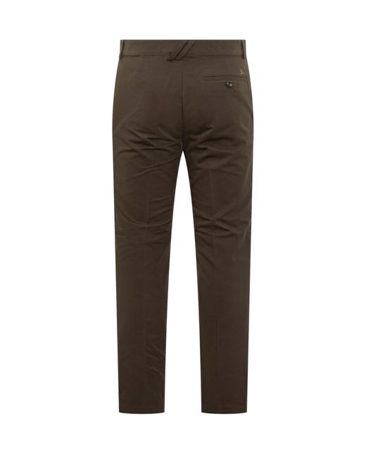 Burberry Gray Slim Flat Front Pants for men