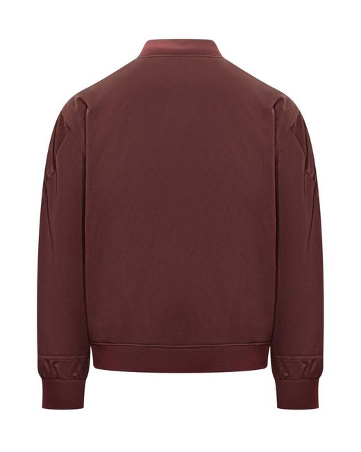 Givenchy Red Logo Mandarin Collar Jacket for men