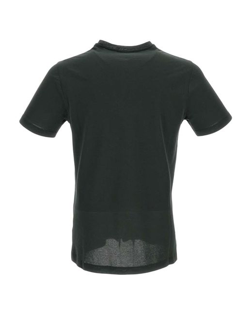 Zanone Green Solid Crew Neck T-Shirt for men