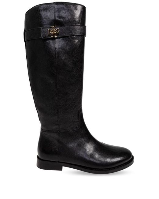 Tory Burch Black Zipper Boots