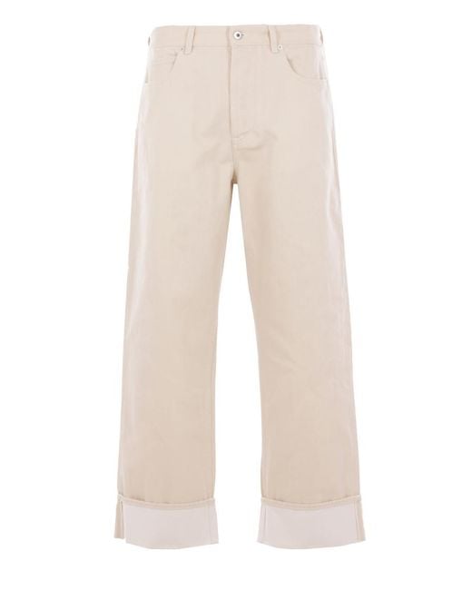 Bottega Veneta Natural Jeans With Cuffs for men