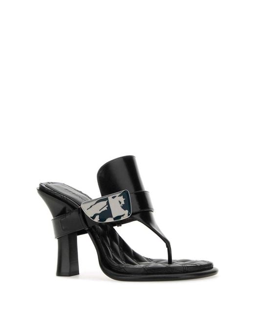 Burberry Black Bay Sandals