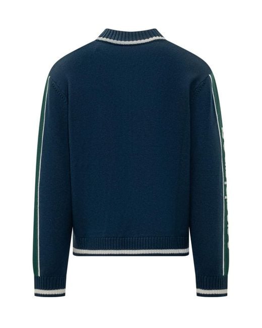 Casablanca Blue Zip-Up Jacket for men