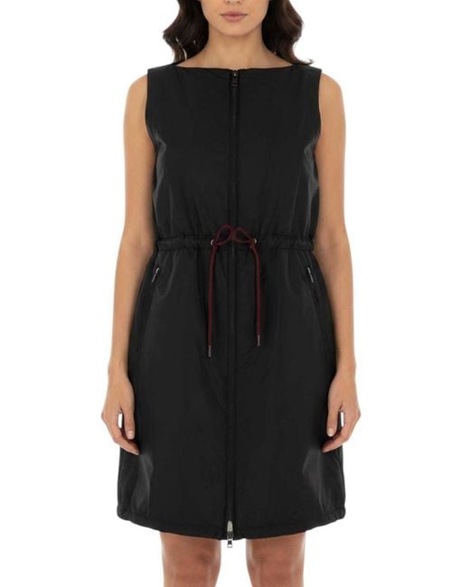 Prada Black Round Neck Mini Dress