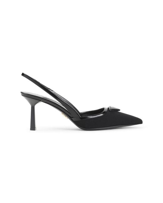 Prada Black Slingback Pumps