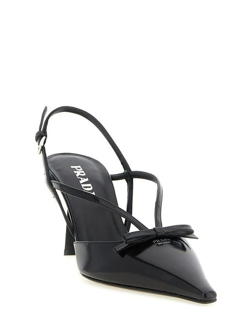 Prada Black Logo Pumps
