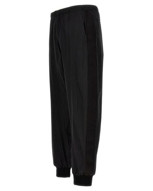 Prada Black Silk Blend Pants for men