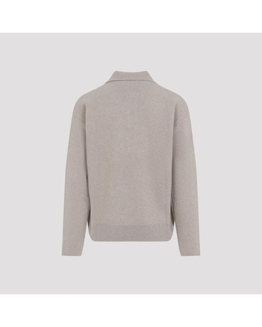 Jacquemus Gray Wool Sweater for men