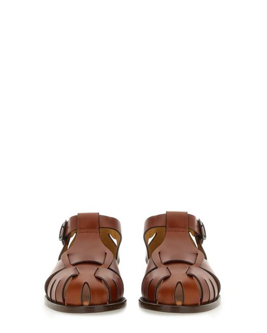 Hereu Brown Leather Sandals