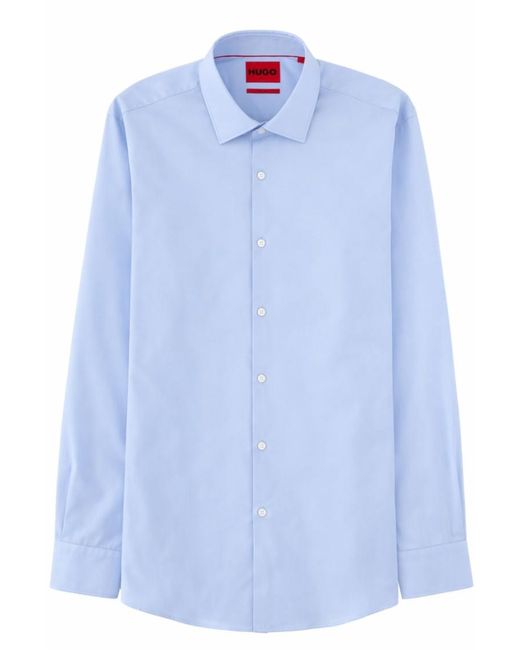 Boss Blue Regular Solid Shirt for men