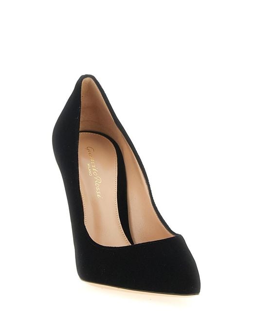 Gianvito Rossi Black Pointed-Toe Pumps