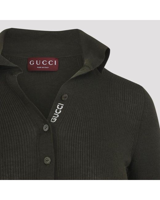 Gucci Black Web Polo