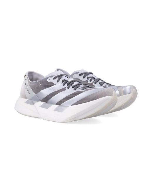 Y-3 White Graphic Runner Sneakers for men