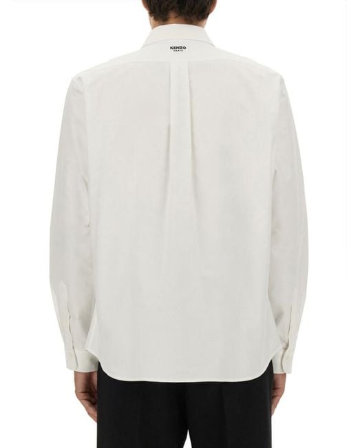 KENZO White Regular Shirt for men