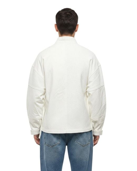 Mordecai White Shawl Neck Jacket for men