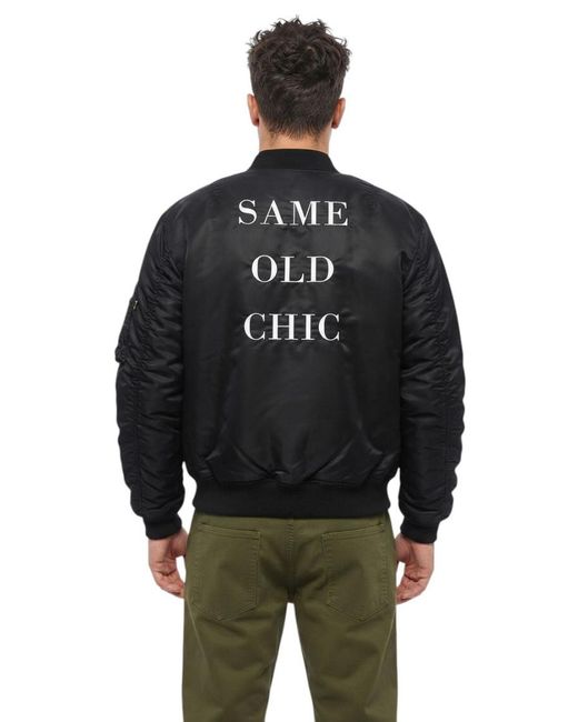 Moschino Black Regular Bomber Jacket for men