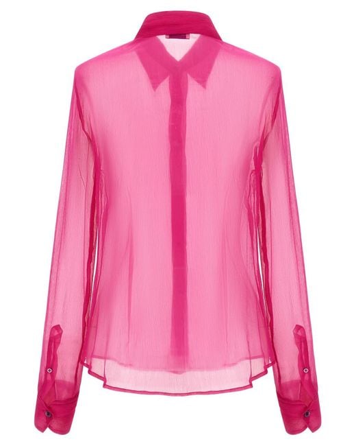 Dries Van Noten Pink Regular Solid Shirt