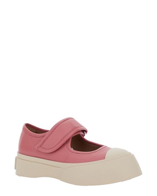 Marni Pink Round Toe Sneakers