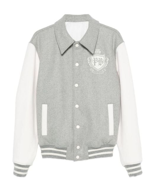 Balmain Gray Jacket With Wool Buttons for men