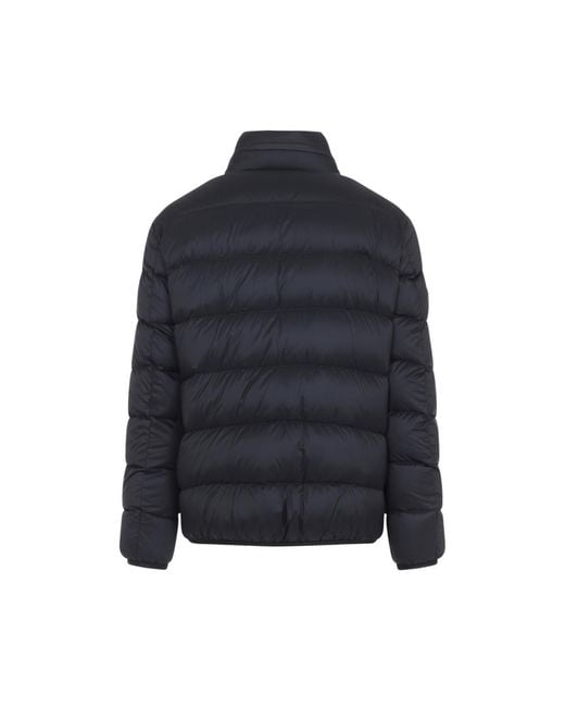 Moncler Blue Regular Quilted Jacket for men