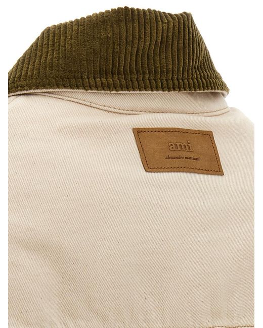 AMI Natural Solid Jacket for men