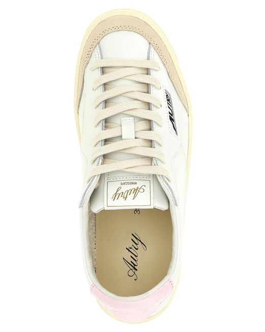 Autry White Lace Up Sneakers