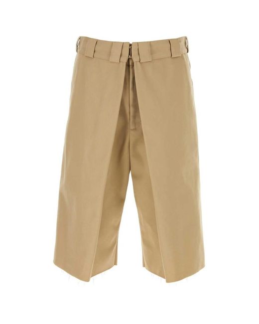 Givenchy Natural Cappuccino Polyester Blend Bermuda Shorts for men