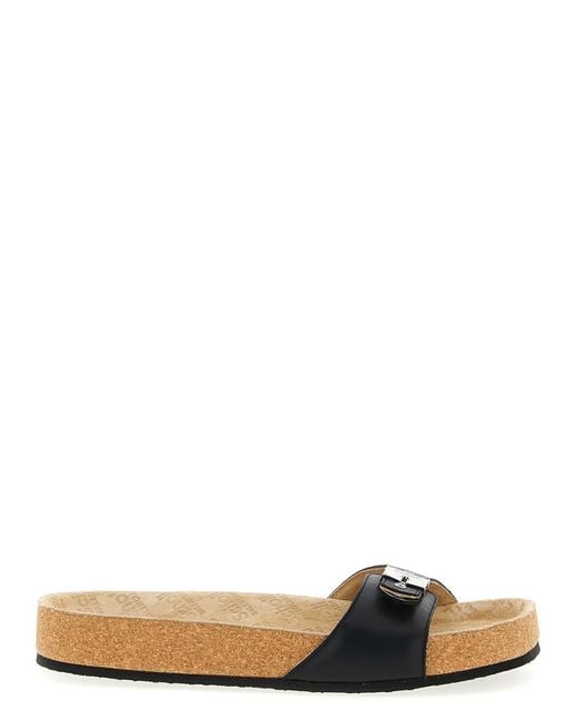 Balenciaga Black Slip On Sandals