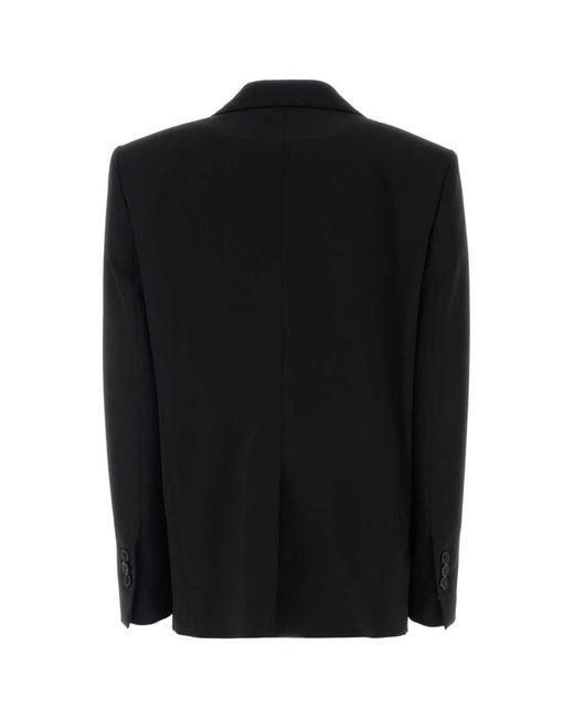 DSquared² Black Solid Shawl Lapel Jacket