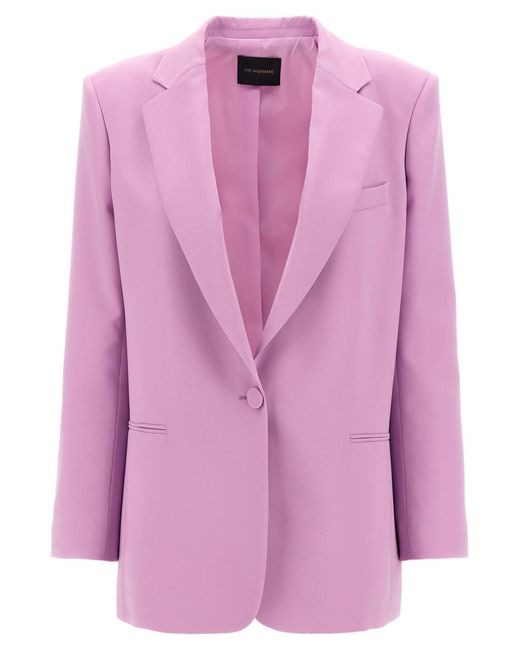ANDAMANE Pink Single Breasted Blazer