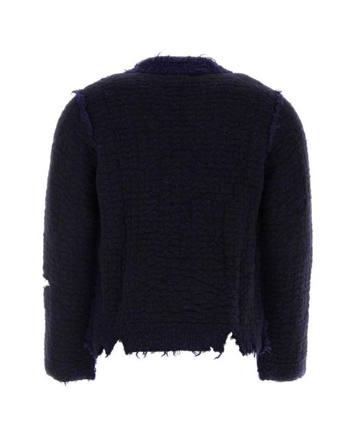 NAMACHEKO Blue Crewneck Sweater for men
