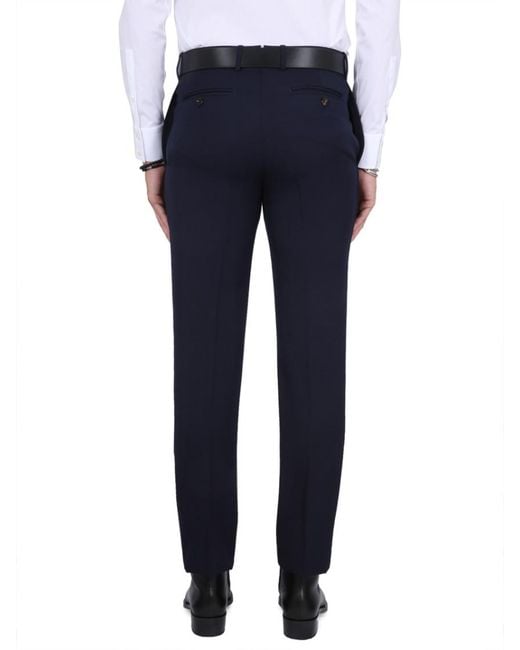 McQueen Blue Slim Pants for men