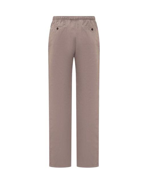 Palm Angels Brown Straight Drawstring Pants for men
