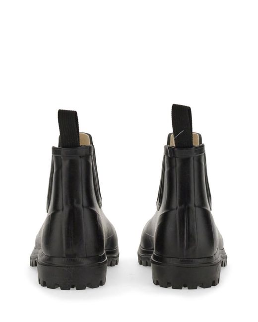 Superga Black Solid Round Toe Boot