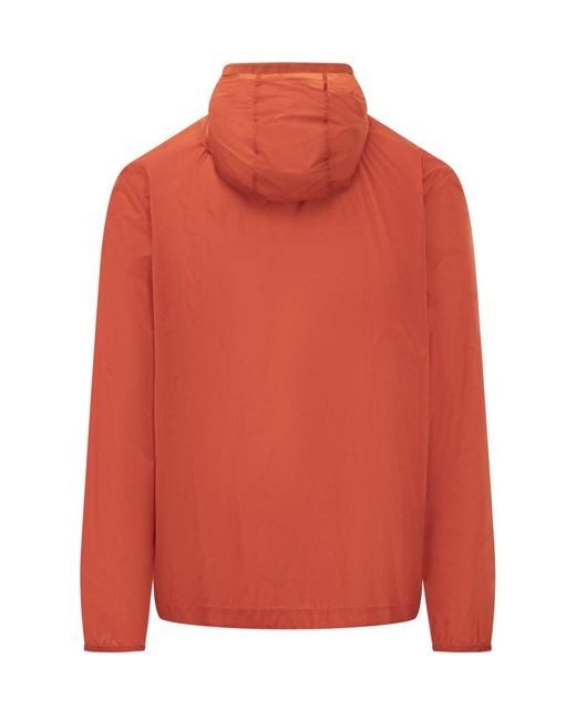Moncler Orange Solid Hood Jacket for men