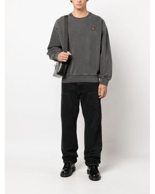 Carhartt Black Double Knee Denim Jeans for men