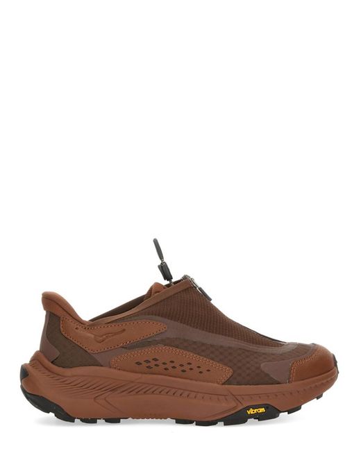 Hoka One One Brown Solid Sneakers for men