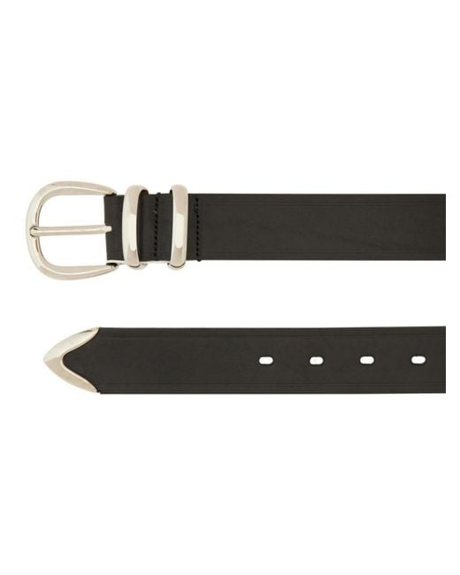 sunflower Black Solid Buckle Belt for men