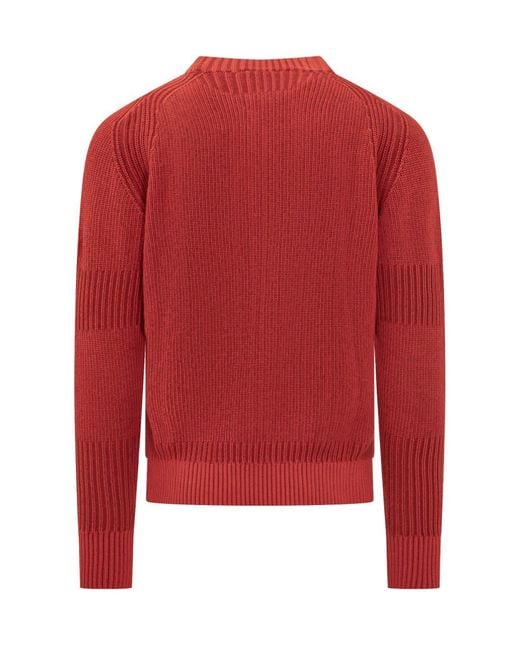 KENZO Red Knitted Regular Sweaters for men
