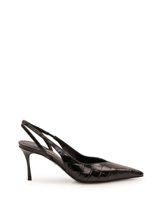 Ferragamo Black Slingback Pumps
