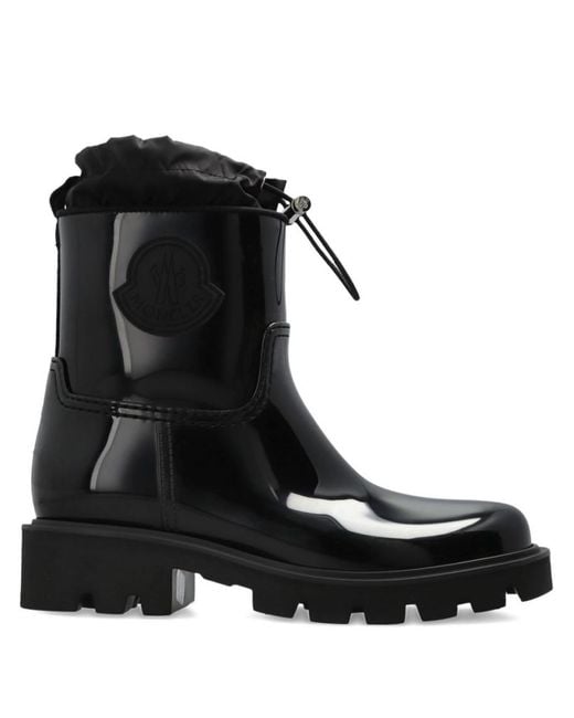 Moncler Black Kickstream Wellington Boots
