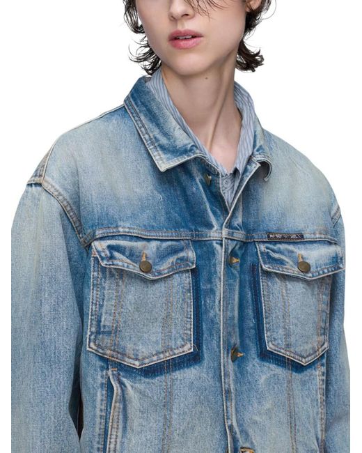 Maison Margiela Blue Cotton Jacket