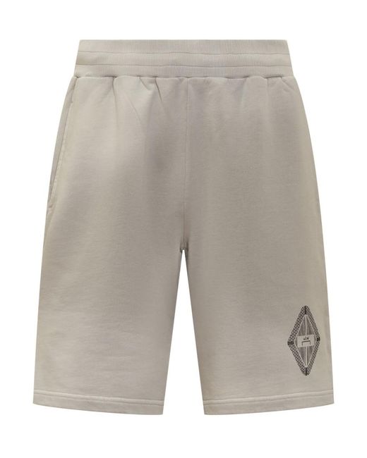 A_COLD_WALL* Gray Solid Shorts for men