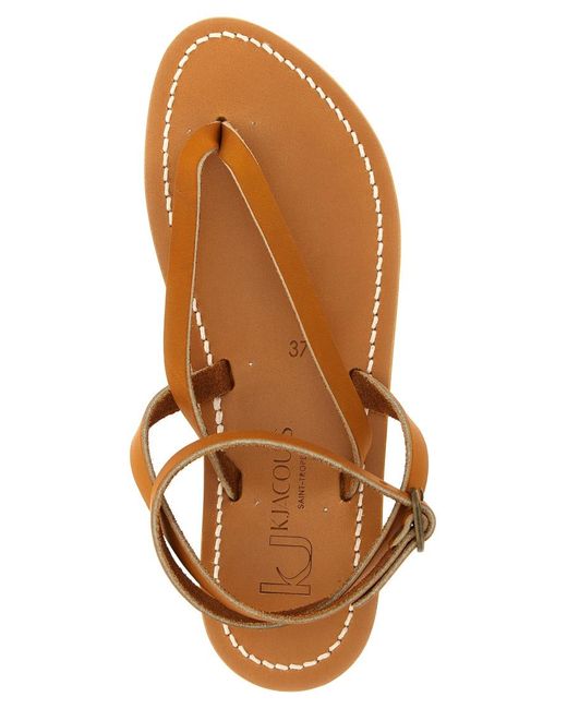 K. Jacques Brown Ankle Strap Sandals
