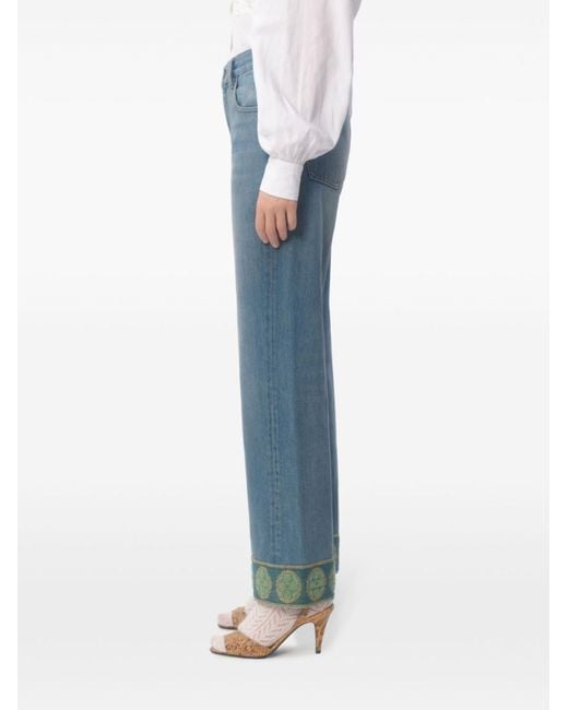 Valentino Garavani Blue Straight-Leg Denim Jeans